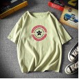 Short-sleeved t-shirt male large size five-point sleeve male loose seven-point sleeve youth popular comfortable fashion