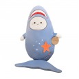 Shark plush toy cute long sleeping pillow great white shark super soft children gift boy rag doll doll