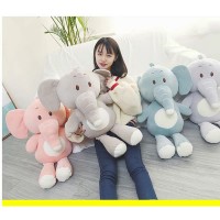 Soft Down Cotton Cute Large Scarf Elephant Doll Elephant Plush Toy Pillow Elephant Doll Gift