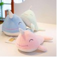 Soft down cotton mythical animal unicorn whale plush toy doll marine animal pillow gift