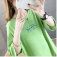 Summer  letter printed loose shirt round neck short sleeve T-shirt 